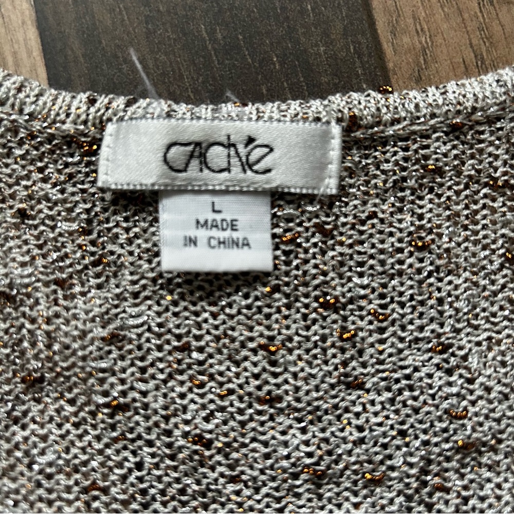 Cache 90s O Ring Scrunched Sequin Sparkly Party C… - image 5